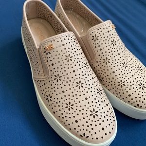 Michael Kors slip on sneakers. Rose gold.
